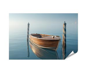islandburner Poster de qualité supérieure - Élégance intemporelle - Bateau en acajou - Décoration murale pour salon - Pour les fans de voyage - Standard