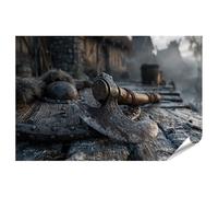 islandburner Poster de qualité supérieure - Hache viking majestueuse et panneau mural pour aventuriers dans le salon - Standard - Edition G1