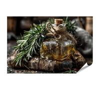 islandburner Poster de qualité supérieure - Huile d'olive rustique - Nature morte - Cuisine pour les gourmets - Grand format