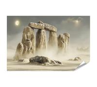 islandburner Poster de qualité supérieure Majestueux Stonehenge - Décoration murale de salon pour les amateurs d'histoire - Standard