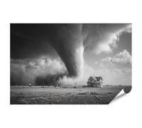 islandburner Poster de qualité supérieure - Tableau mural dramatique d'une tornade sur un paysage abandonné - Standard