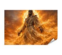 islandburner Poster de qualité supérieure - Tableau mural majestueux d'une figure mythologique en plein soleil - Standard