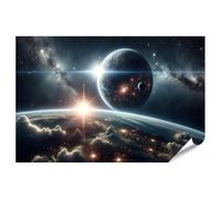 islandburner Poster étoiles et planètes dans la danse éternelle de l'univers - Poster 90 x 60 cm