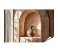 islandburner Poster mural de qualité supérieure avec récipient en céramique dans une niche chaude - Grand format