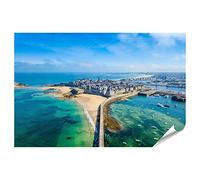 islandburner Poster photo photo photo de la ville de corsaire Saint Malo Bretagne France 90 x 60 cm