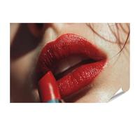 islandburner Poster Premium Rouge à lèvres brillant en gros plan pour les amateurs de beauté - Standard