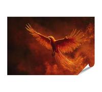 islandburner Poster Prime - Phénix des cendres - Feu - Ciel - Magie Ailes - Oiseau - 90 x 60 cm