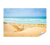 islandburner Poster XXL avec dunes douces et mer bleu turquoise pendant les vacances d'été