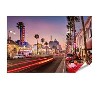 islandburner Poster XXL Hollywood Boulevard au coucher du soleil Californie États-Unis Beauté Images de qualité supérieure 130 x 90 cm