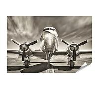 islandburner Poster XXL - Impression photo - Rétro - Avion - Qualité supérieure