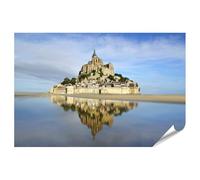islandburner Poster XXL Mont Saint Michel - Réflexion d'architecture - Qualité supérieure