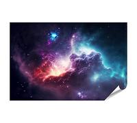 islandburner Poster XXL - Nébuleuse - Galaxies - Univers infini - Magie - Vue abstraite - Planète et étoiles - Impression photo de qualité supérieure
