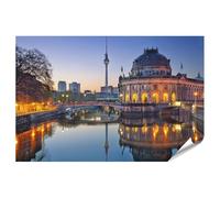 islandburner Prime Image Poster Île Musée de Berlin Crépuscule du soir Panoramique Images de qualité supérieure Impression photo