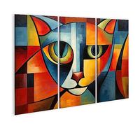 islandburner Prime Image sur toile abstrait chat peinture style Pablo Picasso animaux de compagnie Art photos murales poster