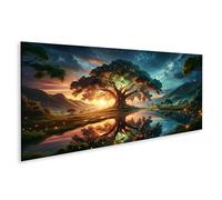 islandburner Prime Image sur toile Arbre majestueux paysage mystique Grand format Centre Images murales Poster