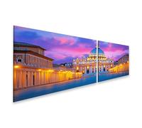 islandburner Prime Image sur toile Basilique Saint-Pierre Lumière du soir Ciel Architecture Rome Voyage Photographie Images Murales Poster