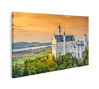 islandburner Prime Image sur toile Château dans le ciel du soir avec montagnes et environs