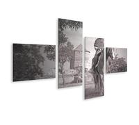 islandburner Prime Image sur toile Chevalier sur un cheval devant une vieille tour Images murales Poster