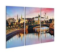 islandburner Prime Image sur toile de Moscou Kremlin Fleuve Matin Russie Images murales