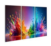 islandburner Prime Image sur toile Design abstrait éclaboussures colorées pour peinture murale Images murales Poster