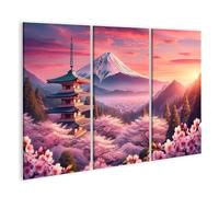 islandburner Prime Image sur toile Japon pittoresque Fujiyama Fleurs de cerisier Images murales Poster
