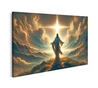 islandburner Prime Image sur toile Jésus au soleil sur colline Rédempteur Images murales Poster