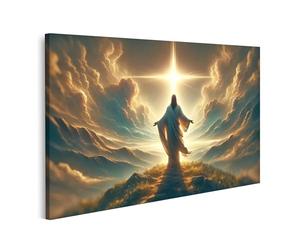 islandburner Prime Image sur toile Jésus au soleil sur colline Rédempteur Images murales Poster