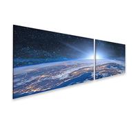 islandburner Prime Image sur toile Lever de soleil sur Terre vu de l'espace Images murales Poster