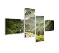 islandburner Prime Image sur toile Motif voyage en moto à travers paysage de montagne Images murales Poster