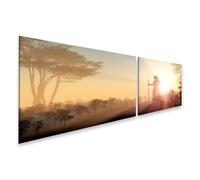 islandburner Prime Image sur toile Mystique Brume du matin Randonnée au lever du soleil Ambiance de la forêt Images murales Poster