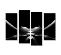 islandburner Prime Image sur toile Ombre et lumière Forme du corps Art Noir et blanc Photographie Images murales Poster