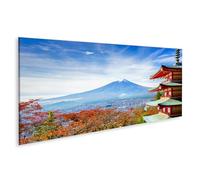islandburner Prime Image sur toile pagode Paysage d'automne sur la montagne et vue volcanique Images murales Poster