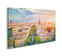 islandburner Prime Image sur toile Paris Vue sur la Tour Eiffel et paysage urbain Images murales Poster