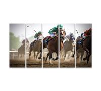 islandburner Prime Image sur toile représentant des courses de chevaux passionnantes sur l'hippodrome