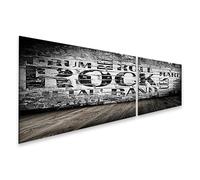 islandburner Prime Image sur toile Rock Musique Mur Texture Noir Blanc Images Murales Poster