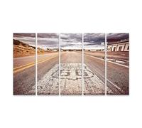 islandburner Prime Image sur toile Route soixante-six Route Paysage Nuages Ciel Nostalgie Images murales Poster