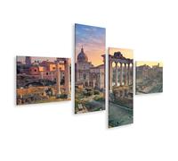 islandburner Prime Image sur toile Ruines romaines au coucher du soleil Images murales Poster