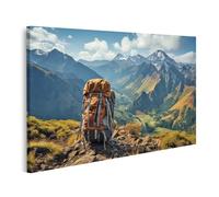 islandburner Prime Image sur toile, sac à dos, aventure dans des montagnes majestueuses et des paysages plus loin, images murales