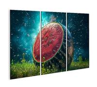 islandburner Prime Tableau sur toile pastèque sur herbe bleue