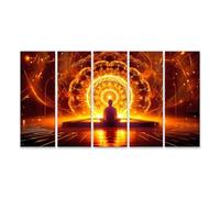 islandburner Prime Tableau sur toile pour méditation feu mandala rêves harmonie illumination mysticisme lumière images murales poster