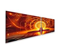 islandburner Prime Tableau sur toile pour méditation feu mandala rêves harmonie illumination mysticisme lumière images murales poster