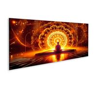 islandburner Prime Tableau sur toile pour méditation feu mandala rêves harmonie illumination mysticisme lumière images murales poster