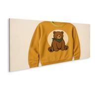 islandburner Tableau mural sur toile avec paysage abstrait dans des couleurs douces pour un panorama moderne