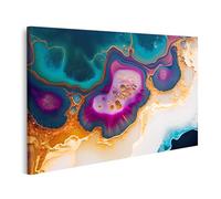 islandburner Tableau sur toile abstrait Rivières de couleurs Océan et désert Images murales Poster