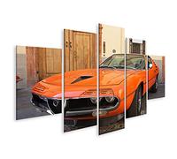 islandburner Tableau sur toile Alfa Romeo Coupe Oldtimer Voiture de sport Images murales Poster