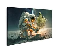 islandburner Tableau sur toile Astronaute Plantation Arbre Agriculture Agriculture Alien Planète As Photos Tableaux Muraux Poster