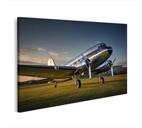 islandburner Tableau sur toile - Avion Douglas DC-3 restauré avec hélices polies - Edition O7