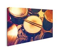 islandburner Tableau sur Toile Batterie Pilons Chambre d'enfant Chambre d'adolescent Studio École de Musique Cadre Affiche Poster Murale Tableaux
