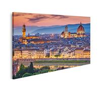 islandburner Tableau sur toile Beau coucher de soleil sur la cathédrale de Santa Maria del Fiore Cathédrale de Florence Peintures Impressions Art Poster Mural