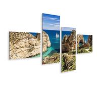 islandburner Tableau sur toile Belle plage Lagos ville Algarve région Portugal Belle baie Images murales Poster